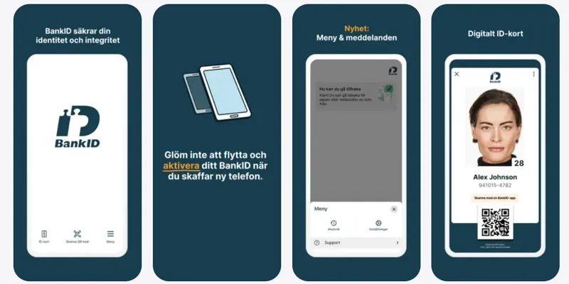 Uppdatera BankID-appen i mobilen först